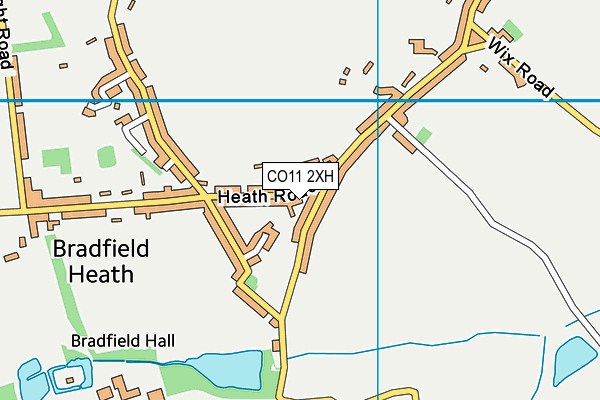 CO11 2XH map - OS VectorMap District (Ordnance Survey) CO11 2XH map - OS VectorMap District (Ordnance Survey)