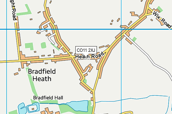 CO11 2XJ map - OS VectorMap District (Ordnance Survey) CO11 2XJ map - OS VectorMap District (Ordnance Survey)