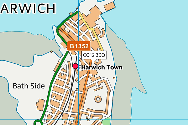 CO12 3DQ map - OS VectorMap District (Ordnance Survey) CO12 3DQ map - OS VectorMap District (Ordnance Survey)