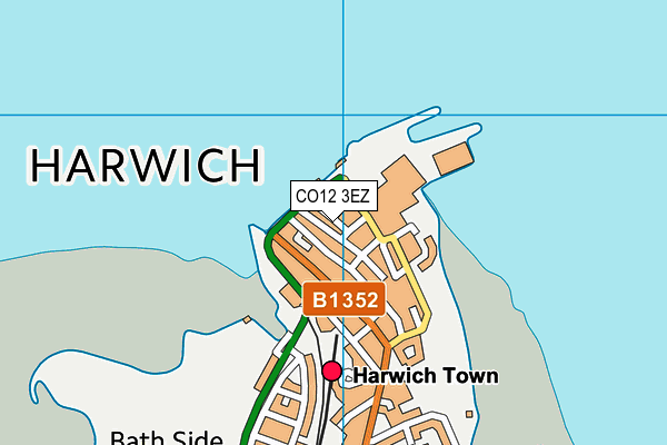 CO12 3EZ map - OS VectorMap District (Ordnance Survey) CO12 3EZ map - OS VectorMap District (Ordnance Survey)