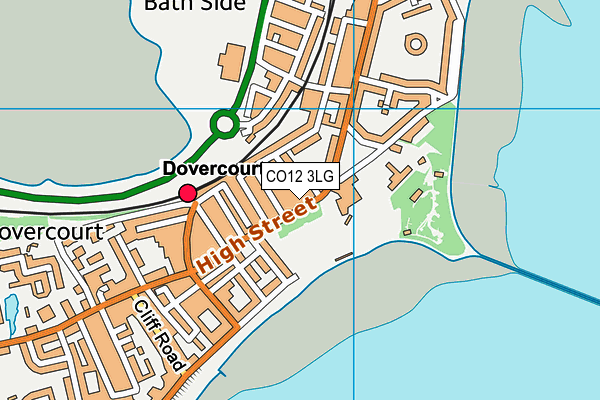 CO12 3LG map - OS VectorMap District (Ordnance Survey) CO12 3LG map - OS VectorMap District (Ordnance Survey)