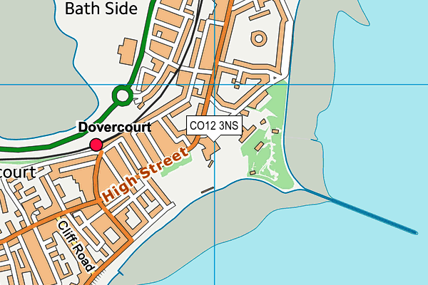 CO12 3NS map - OS VectorMap District (Ordnance Survey) CO12 3NS map - OS VectorMap District (Ordnance Survey)