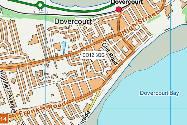 CO12 3QG map - OS VectorMap District (Ordnance Survey) CO12 3QG map - OS VectorMap District (Ordnance Survey)