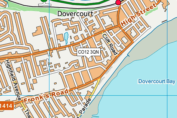 CO12 3QN map - OS VectorMap District (Ordnance Survey) CO12 3QN map - OS VectorMap District (Ordnance Survey)