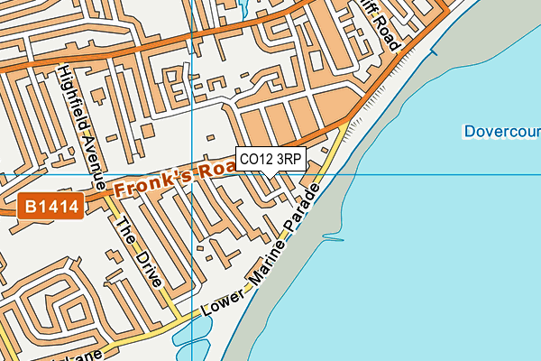 CO12 3RP map - OS VectorMap District (Ordnance Survey) CO12 3RP map - OS VectorMap District (Ordnance Survey)