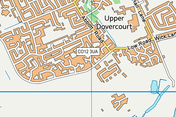 CO12 3UA map - OS VectorMap District (Ordnance Survey) CO12 3UA map - OS VectorMap District (Ordnance Survey)