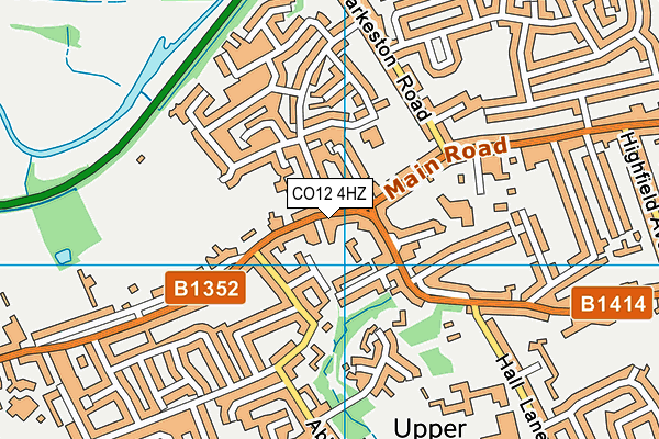 CO12 4HZ map - OS VectorMap District (Ordnance Survey) CO12 4HZ map - OS VectorMap District (Ordnance Survey)