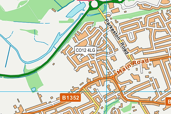 CO12 4LG map - OS VectorMap District (Ordnance Survey) CO12 4LG map - OS VectorMap District (Ordnance Survey)