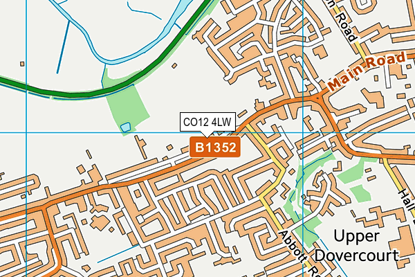 CO12 4LW map - OS VectorMap District (Ordnance Survey) CO12 4LW map - OS VectorMap District (Ordnance Survey)