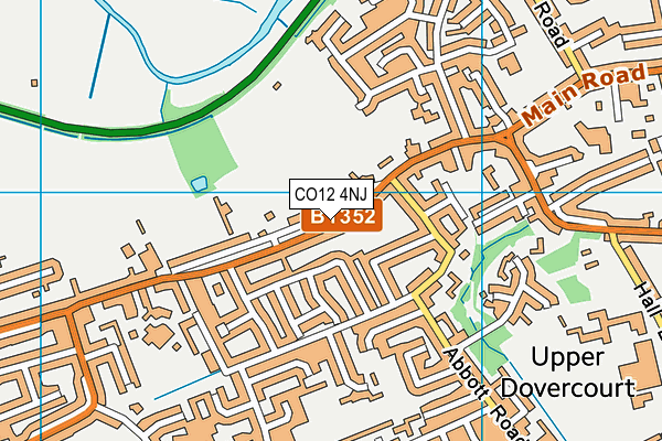 CO12 4NJ map - OS VectorMap District (Ordnance Survey)