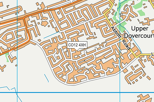 CO12 4XH map - OS VectorMap District (Ordnance Survey) CO12 4XH map - OS VectorMap District (Ordnance Survey)