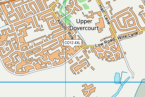 CO12 4XL map - OS VectorMap District (Ordnance Survey) CO12 4XL map - OS VectorMap District (Ordnance Survey)