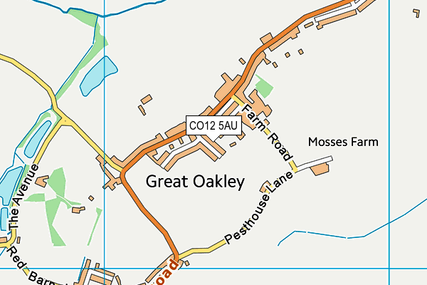 CO12 5AU map - OS VectorMap District (Ordnance Survey) CO12 5AU map - OS VectorMap District (Ordnance Survey)