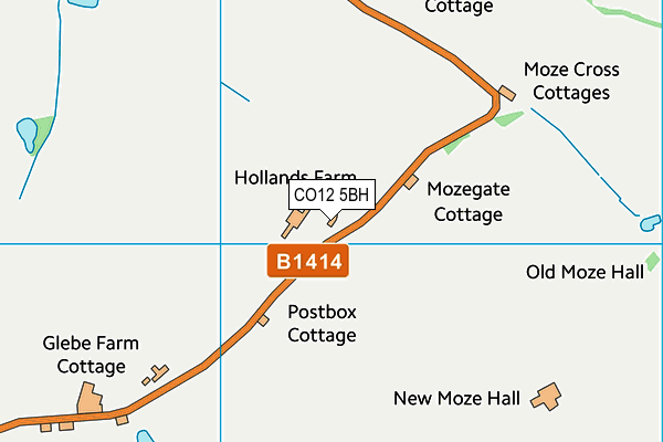 CO12 5BH map - OS VectorMap District (Ordnance Survey) CO12 5BH map - OS VectorMap District (Ordnance Survey)