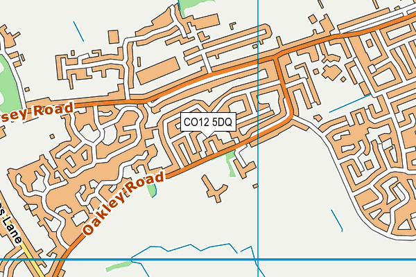 CO12 5DQ map - OS VectorMap District (Ordnance Survey) CO12 5DQ map - OS VectorMap District (Ordnance Survey)