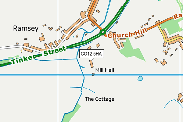 CO12 5HA map - OS VectorMap District (Ordnance Survey) CO12 5HA map - OS VectorMap District (Ordnance Survey)