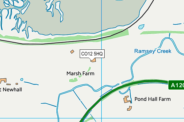 CO12 5HQ map - OS VectorMap District (Ordnance Survey)