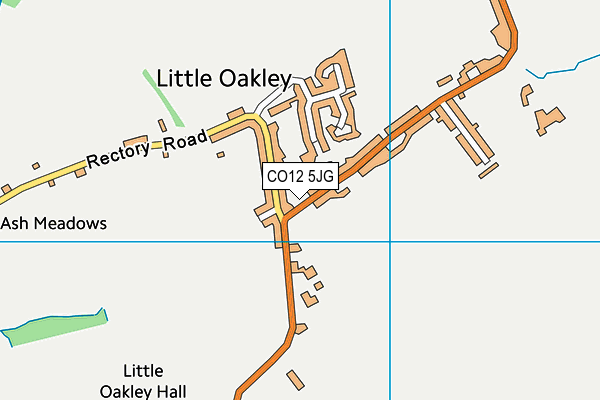 CO12 5JG map - OS VectorMap District (Ordnance Survey)