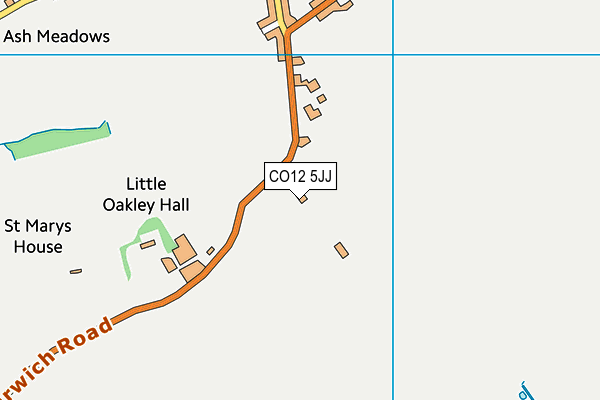 CO12 5JJ map - OS VectorMap District (Ordnance Survey)