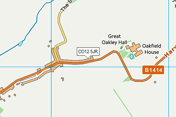 CO12 5JR map - OS VectorMap District (Ordnance Survey) CO12 5JR map - OS VectorMap District (Ordnance Survey)
