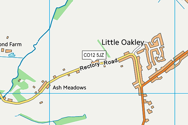 CO12 5JZ map - OS VectorMap District (Ordnance Survey)