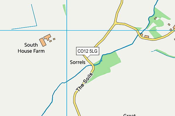 CO12 5LG map - OS VectorMap District (Ordnance Survey) CO12 5LG map - OS VectorMap District (Ordnance Survey)