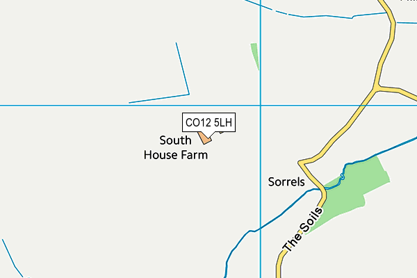 CO12 5LH map - OS VectorMap District (Ordnance Survey) CO12 5LH map - OS VectorMap District (Ordnance Survey)