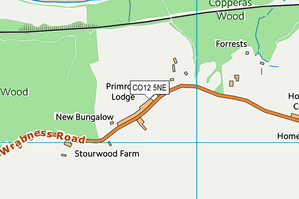 CO12 5NE map - OS VectorMap District (Ordnance Survey) CO12 5NE map - OS VectorMap District (Ordnance Survey)