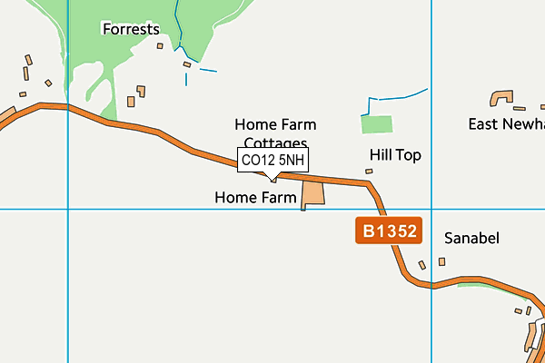 CO12 5NH map - OS VectorMap District (Ordnance Survey) CO12 5NH map - OS VectorMap District (Ordnance Survey)