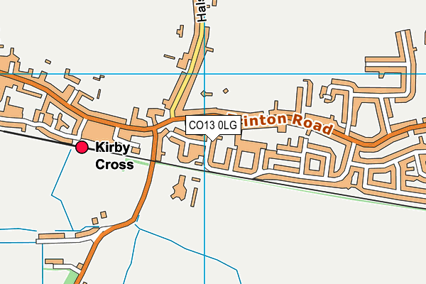 CO13 0LG map - OS VectorMap District (Ordnance Survey) CO13 0LG map - OS VectorMap District (Ordnance Survey)