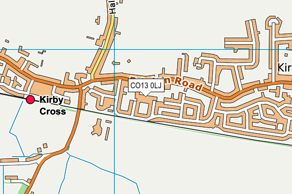 CO13 0LJ map - OS VectorMap District (Ordnance Survey) CO13 0LJ map - OS VectorMap District (Ordnance Survey)