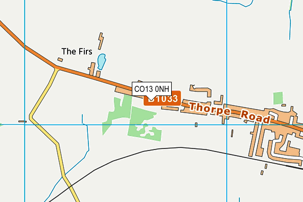 CO13 0NH map - OS VectorMap District (Ordnance Survey) CO13 0NH map - OS VectorMap District (Ordnance Survey)