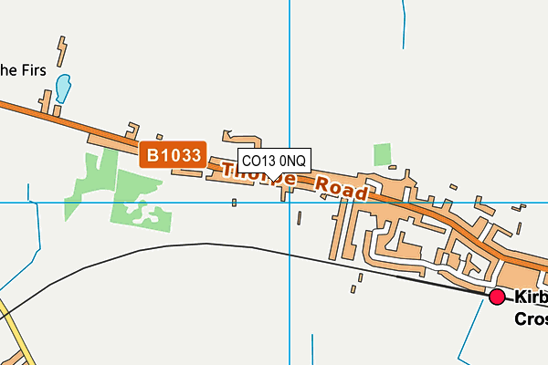 CO13 0NQ map - OS VectorMap District (Ordnance Survey)
