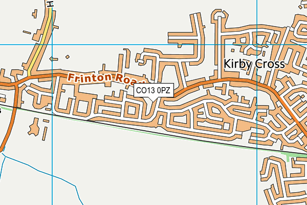 CO13 0PZ map - OS VectorMap District (Ordnance Survey) CO13 0PZ map - OS VectorMap District (Ordnance Survey)