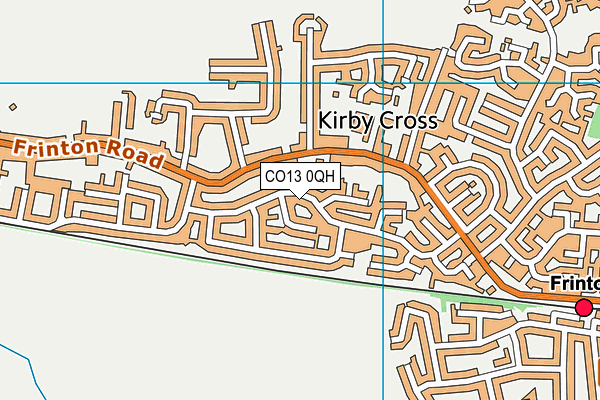 CO13 0QH map - OS VectorMap District (Ordnance Survey) CO13 0QH map - OS VectorMap District (Ordnance Survey)