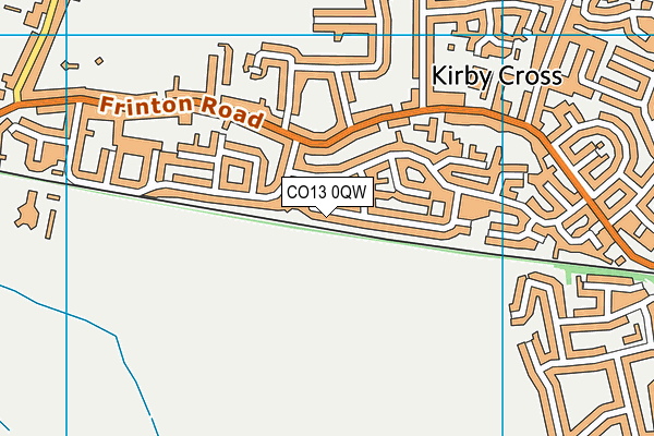 CO13 0QW map - OS VectorMap District (Ordnance Survey) CO13 0QW map - OS VectorMap District (Ordnance Survey)