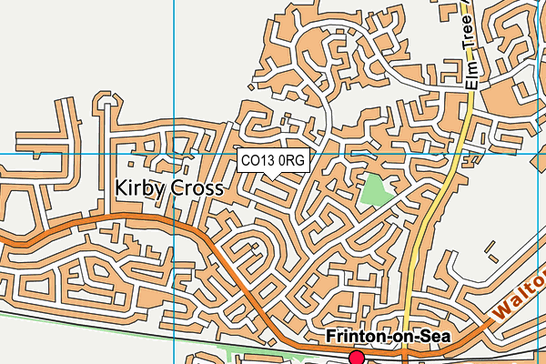 CO13 0RG map - OS VectorMap District (Ordnance Survey) CO13 0RG map - OS VectorMap District (Ordnance Survey)
