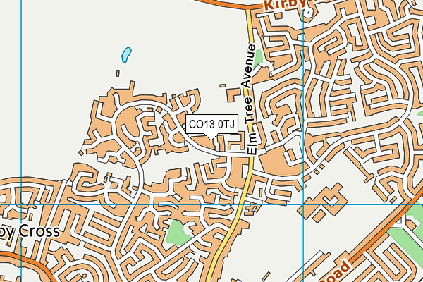 CO13 0TJ map - OS VectorMap District (Ordnance Survey) CO13 0TJ map - OS VectorMap District (Ordnance Survey)