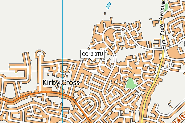 CO13 0TU map - OS VectorMap District (Ordnance Survey) CO13 0TU map - OS VectorMap District (Ordnance Survey)