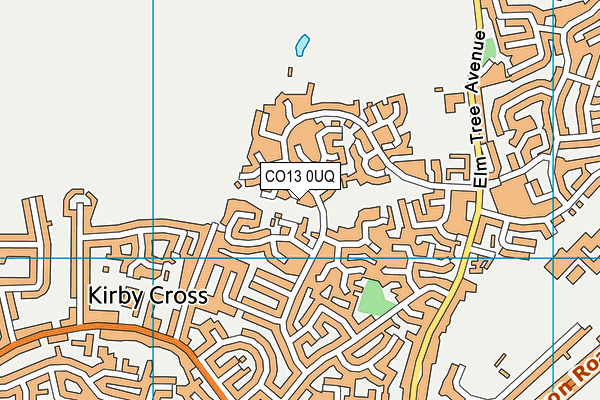 CO13 0UQ map - OS VectorMap District (Ordnance Survey) CO13 0UQ map - OS VectorMap District (Ordnance Survey)