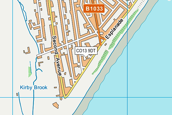 CO13 9DT map - OS VectorMap District (Ordnance Survey) CO13 9DT map - OS VectorMap District (Ordnance Survey)