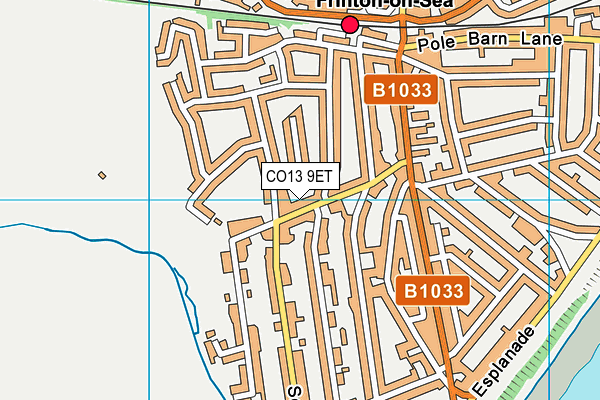 CO13 9ET map - OS VectorMap District (Ordnance Survey) CO13 9ET map - OS VectorMap District (Ordnance Survey)