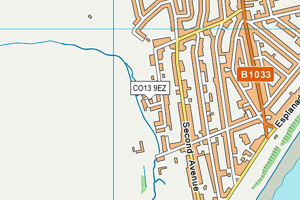 CO13 9EZ map - OS VectorMap District (Ordnance Survey) CO13 9EZ map - OS VectorMap District (Ordnance Survey)