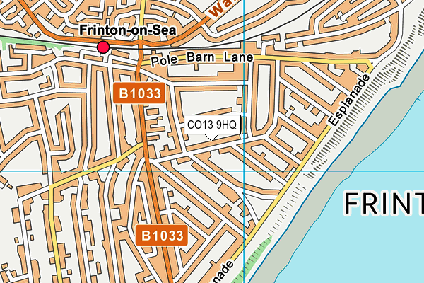 CO13 9HQ map - OS VectorMap District (Ordnance Survey)