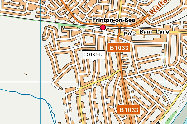 CO13 9LJ map - OS VectorMap District (Ordnance Survey)