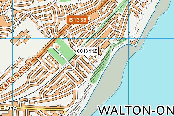 CO13 9NZ map - OS VectorMap District (Ordnance Survey) CO13 9NZ map - OS VectorMap District (Ordnance Survey)