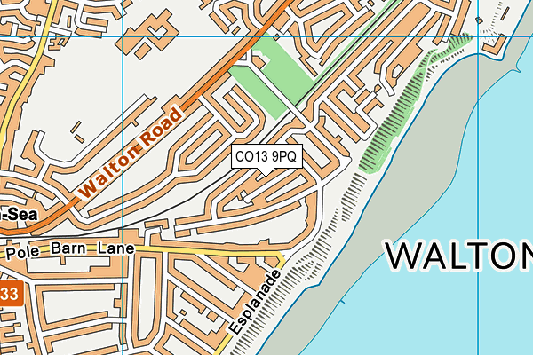 CO13 9PQ map - OS VectorMap District (Ordnance Survey) CO13 9PQ map - OS VectorMap District (Ordnance Survey)