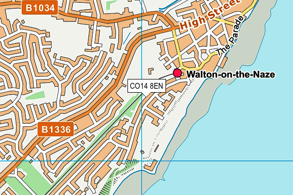 CO14 8EN map - OS VectorMap District (Ordnance Survey) CO14 8EN map - OS VectorMap District (Ordnance Survey)