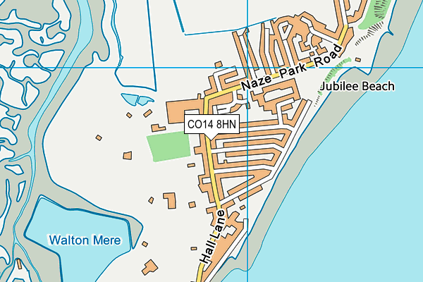 CO14 8HN map - OS VectorMap District (Ordnance Survey) CO14 8HN map - OS VectorMap District (Ordnance Survey)