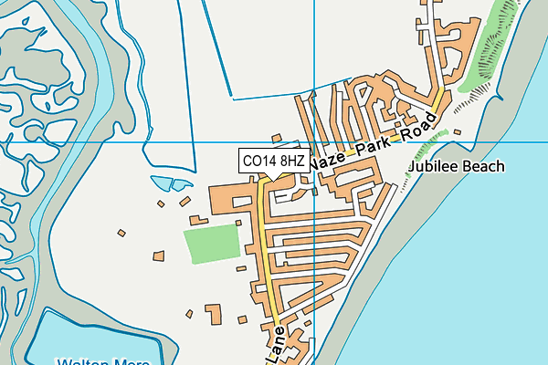 CO14 8HZ map - OS VectorMap District (Ordnance Survey)